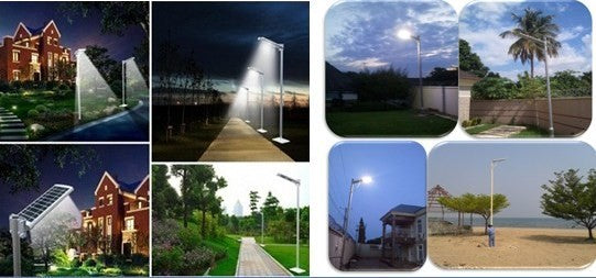 WIRELESS SOLAR POWERED STREET LIGHT W/ MOTION SENSOR - solaaron