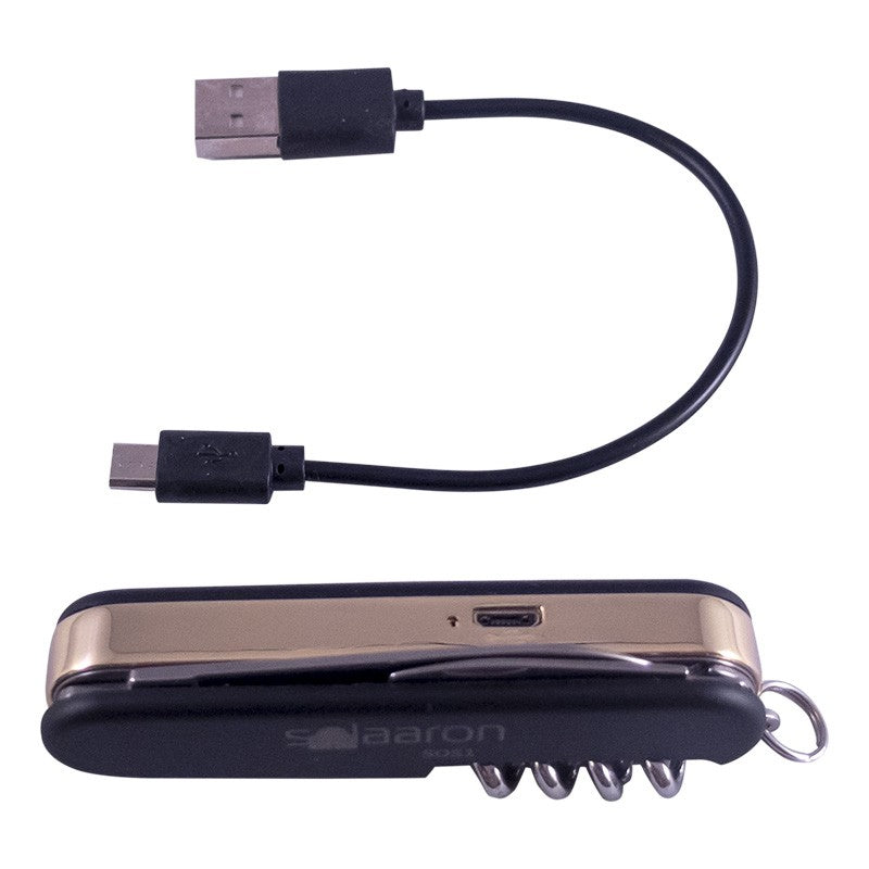 SOS1-SOLAR RECHARGABLE LIGHTER & SURVIVAL KNIFE - solaaron