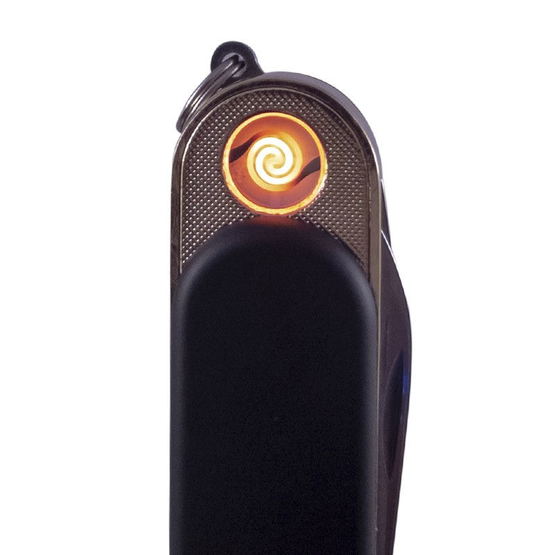 SOS1-SOLAR RECHARGABLE LIGHTER & SURVIVAL KNIFE - solaaron